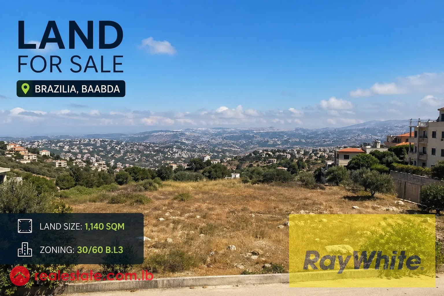 Land for Sale in Baabda Brazilia — Hub Realtors