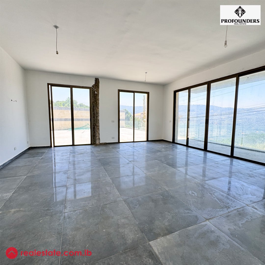 Apartment with Terrace & Mountain View for sale in Baabdat — Hub Realtors