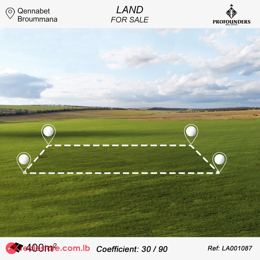 Land For sale in Qennabet Broummana — Hub Realtors
