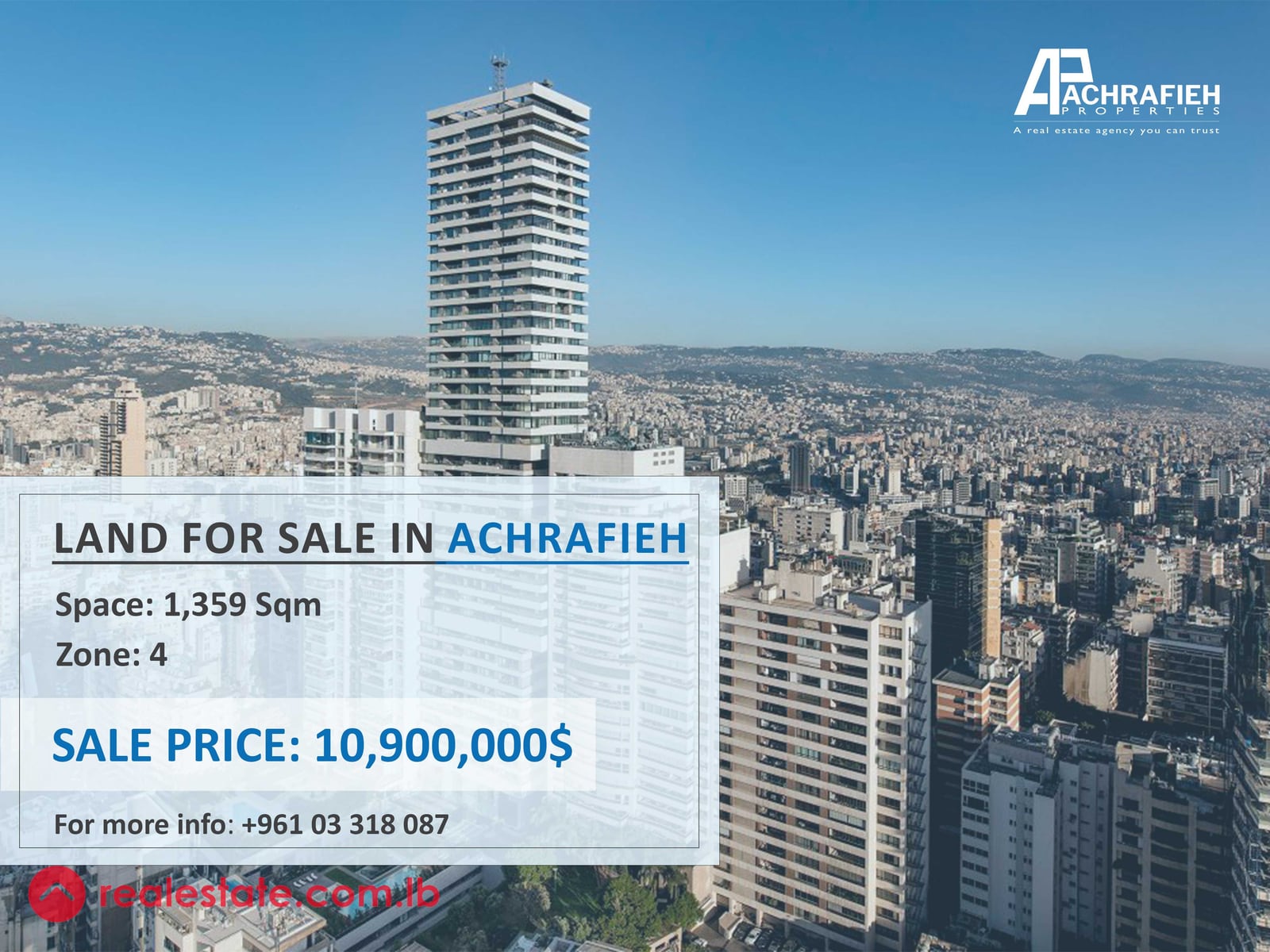 1,359 Land For Sale In Achrafieh — Hub Realtors