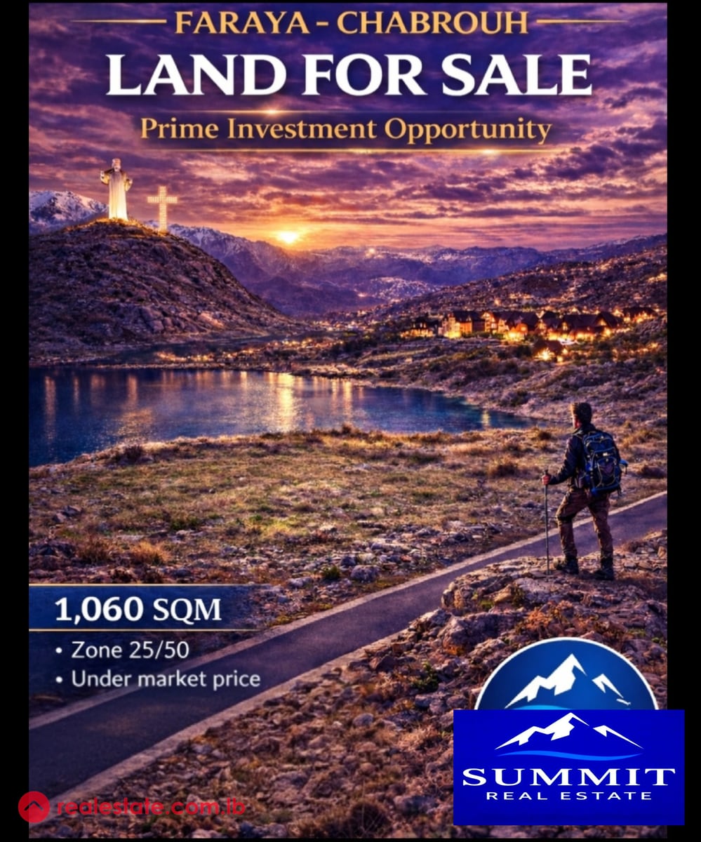Land for Sale – Faraya (Chabrouh) | Prime Location | Under Market Price | — Hub Realtors