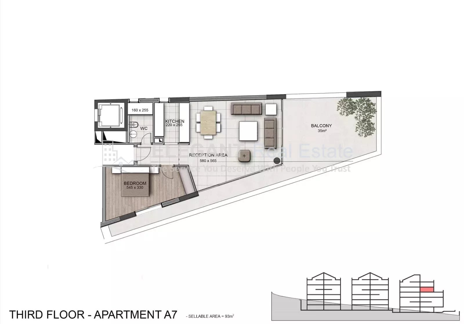 Apartment for Sale | Spacious Terrace | Hazmieh — Hub Realtors