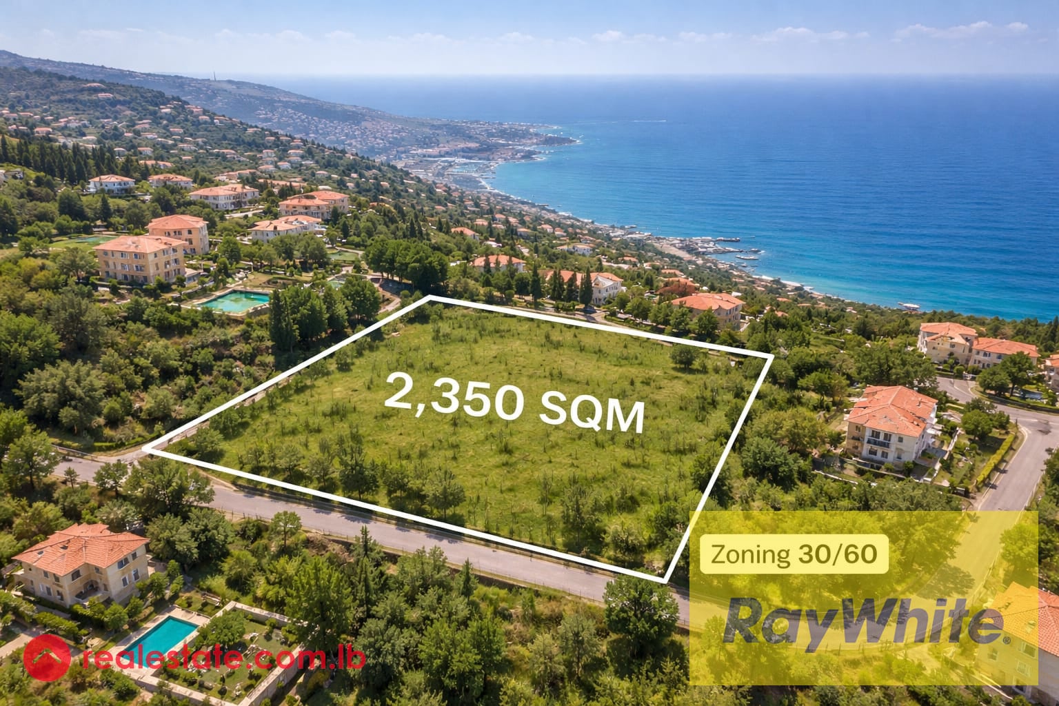 Prime Land for Sale in Klayaat – Sea View (Zone 30/60) — Hub Realtors