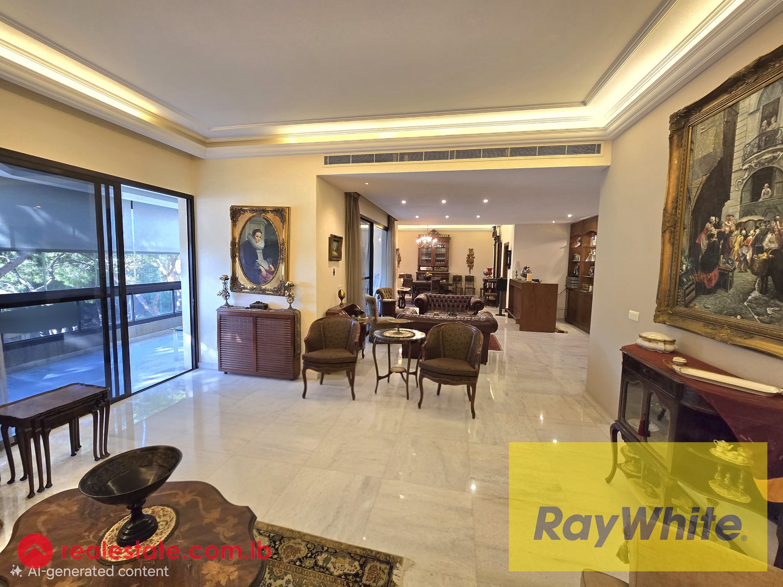 For Sale – Elegant 350 sqm Furnished Apartment in Rabieh — Hub Realtors